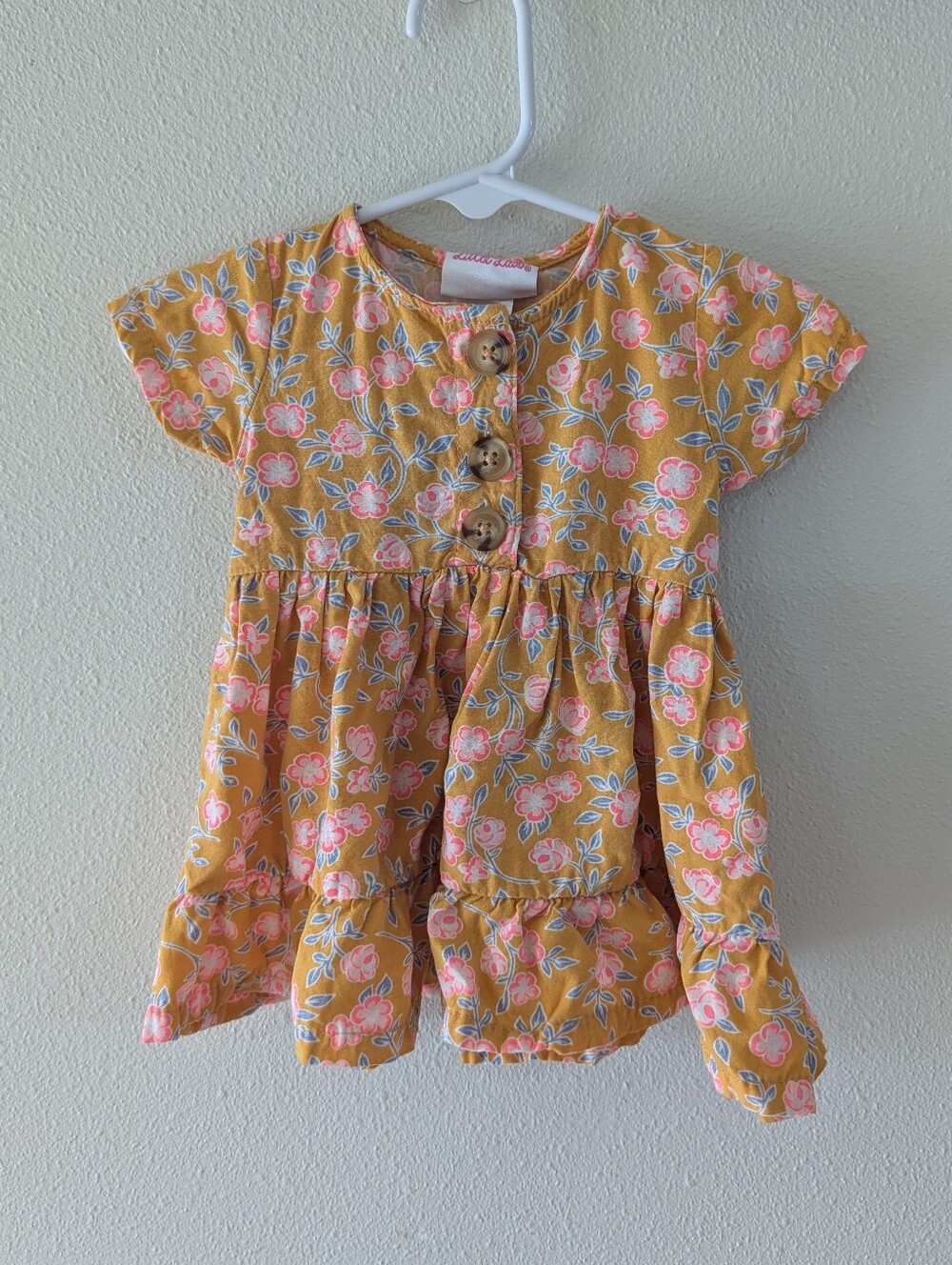 Mustard Floral Dress